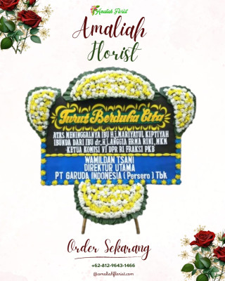 Papan Bunga Duka di Sawah Luhur