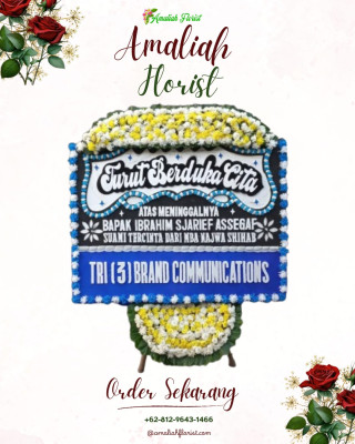 Papan Bunga Duka di Sawah Luhur